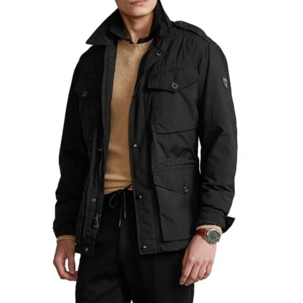 Polo Ralph‎ Lauren Men's Black Water Repellent DWR Field Jacket Size 1XB Lux NWT